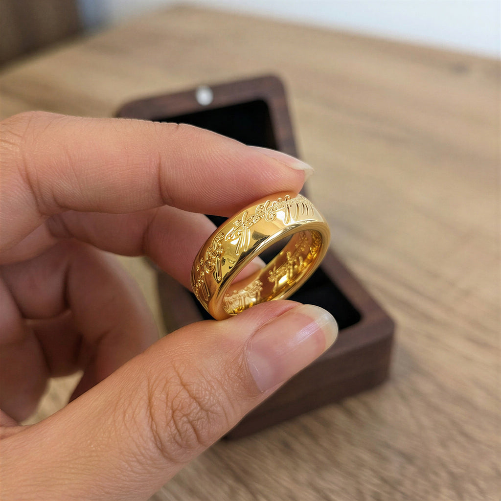 Anillo Único de Sauron de Oro