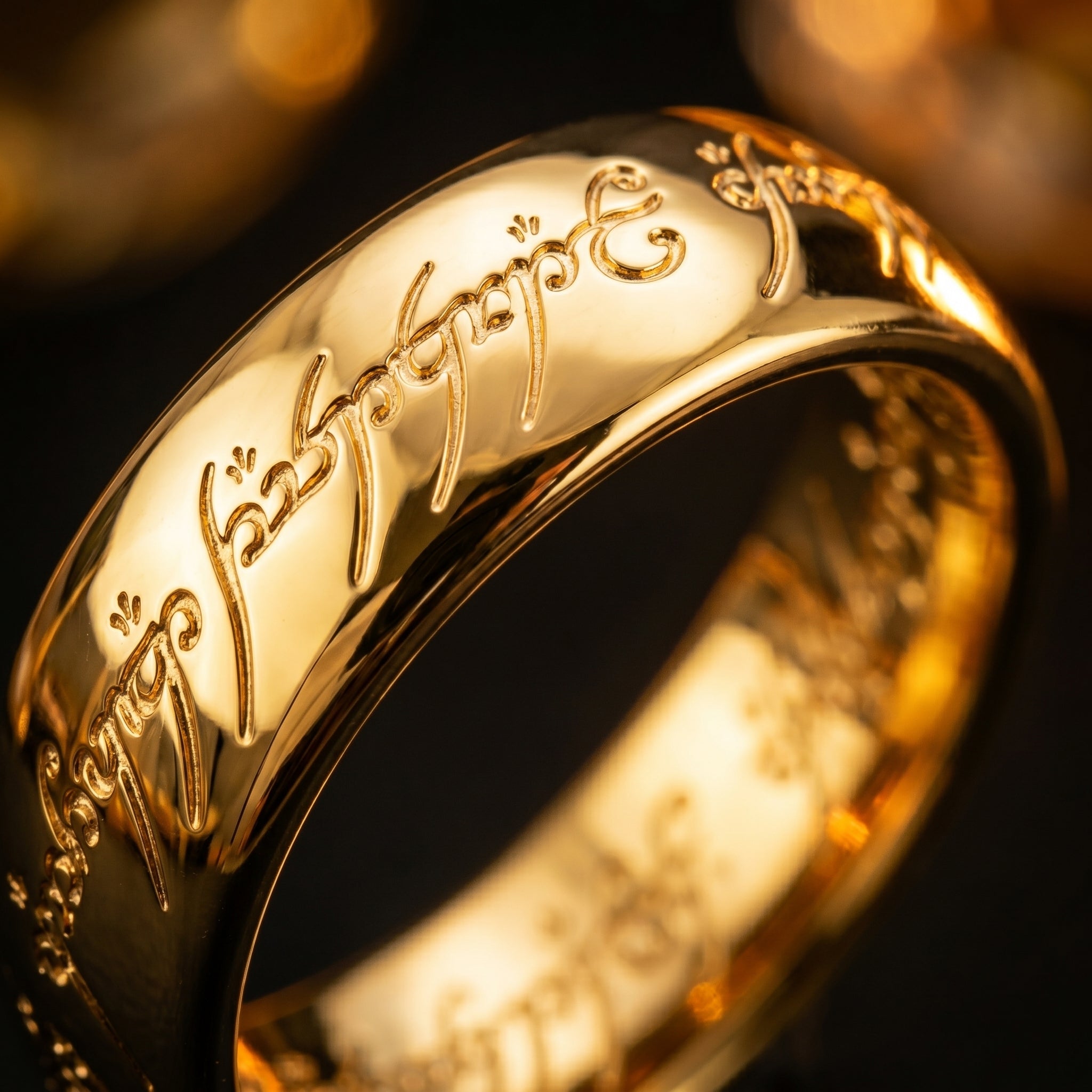 Anillo Único de Sauron de Oro