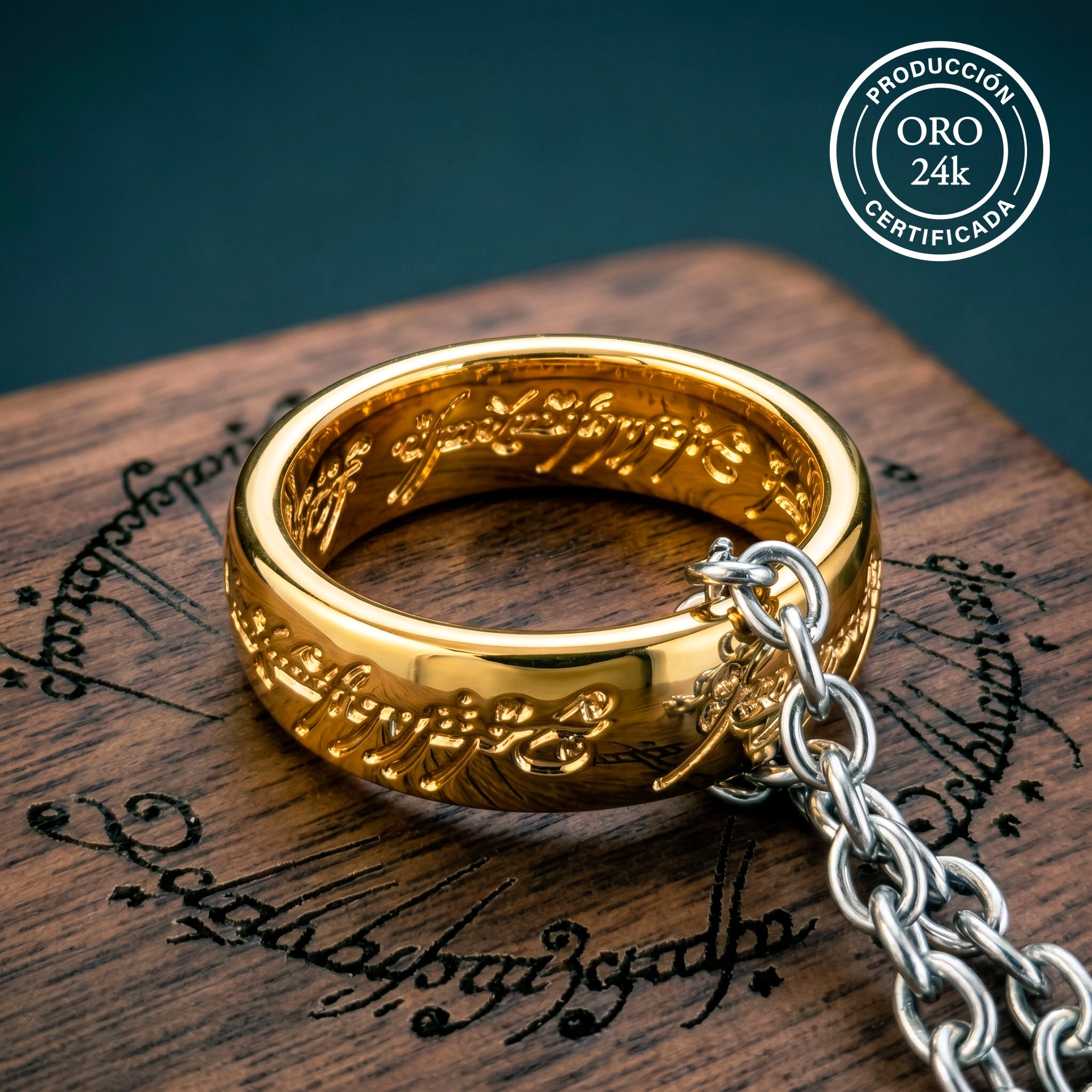 Anillo Único de Sauron de Oro