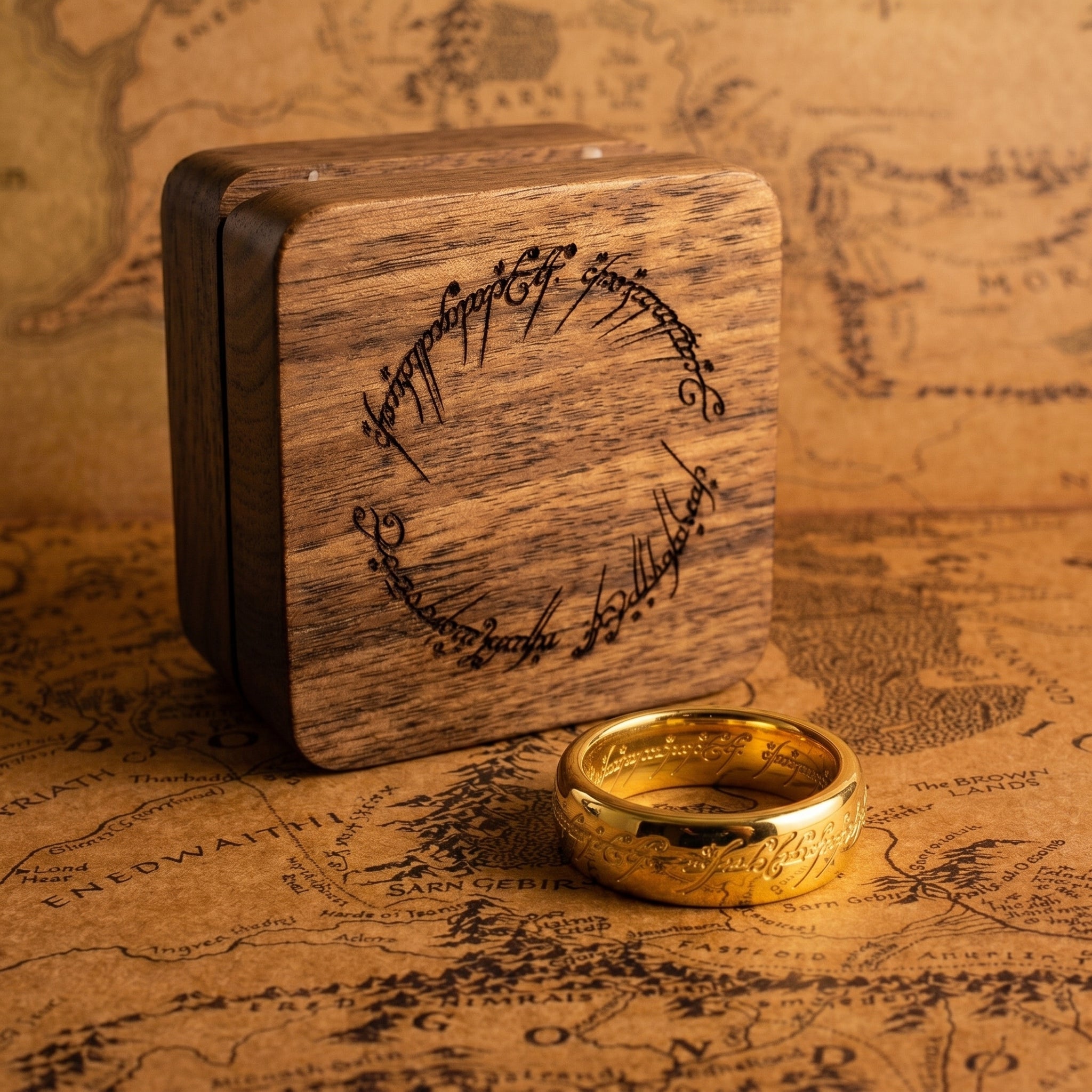 Anillo Único de Sauron de Oro