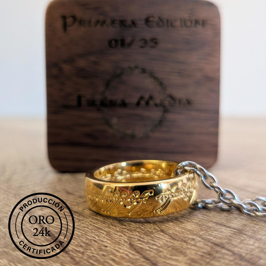 Anillo Único de Sauron de Oro