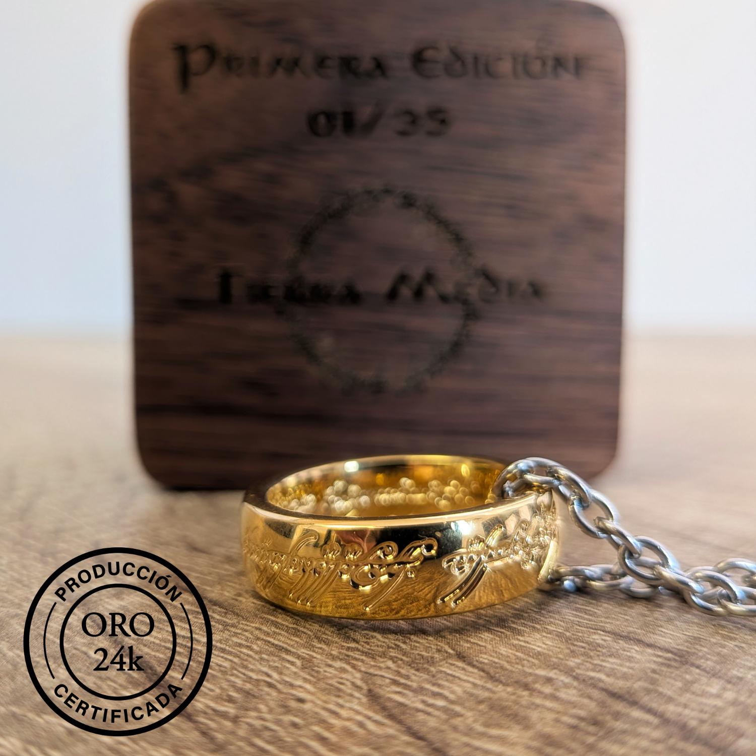 Anillo Único de Sauron de Oro