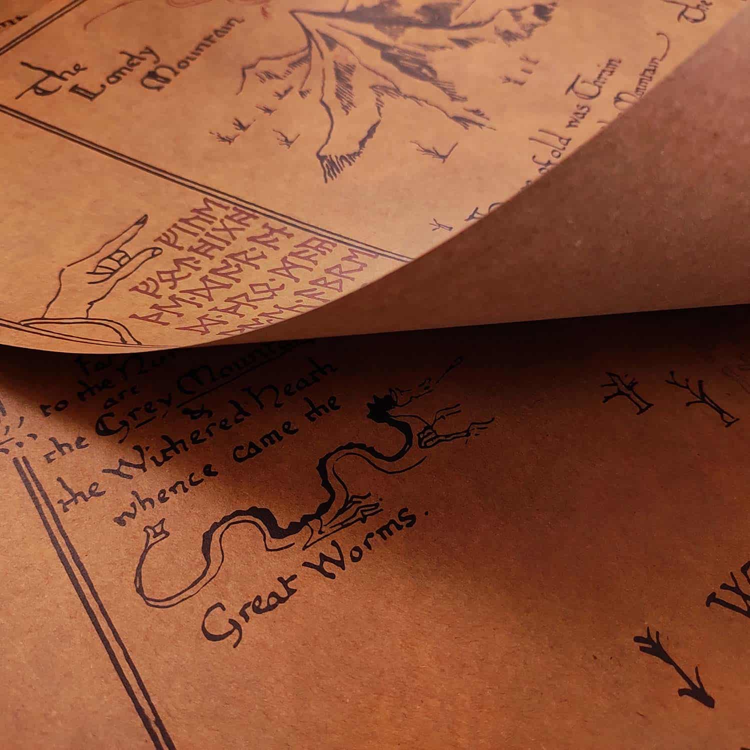 Mapa la montaña solitaria el hobbit