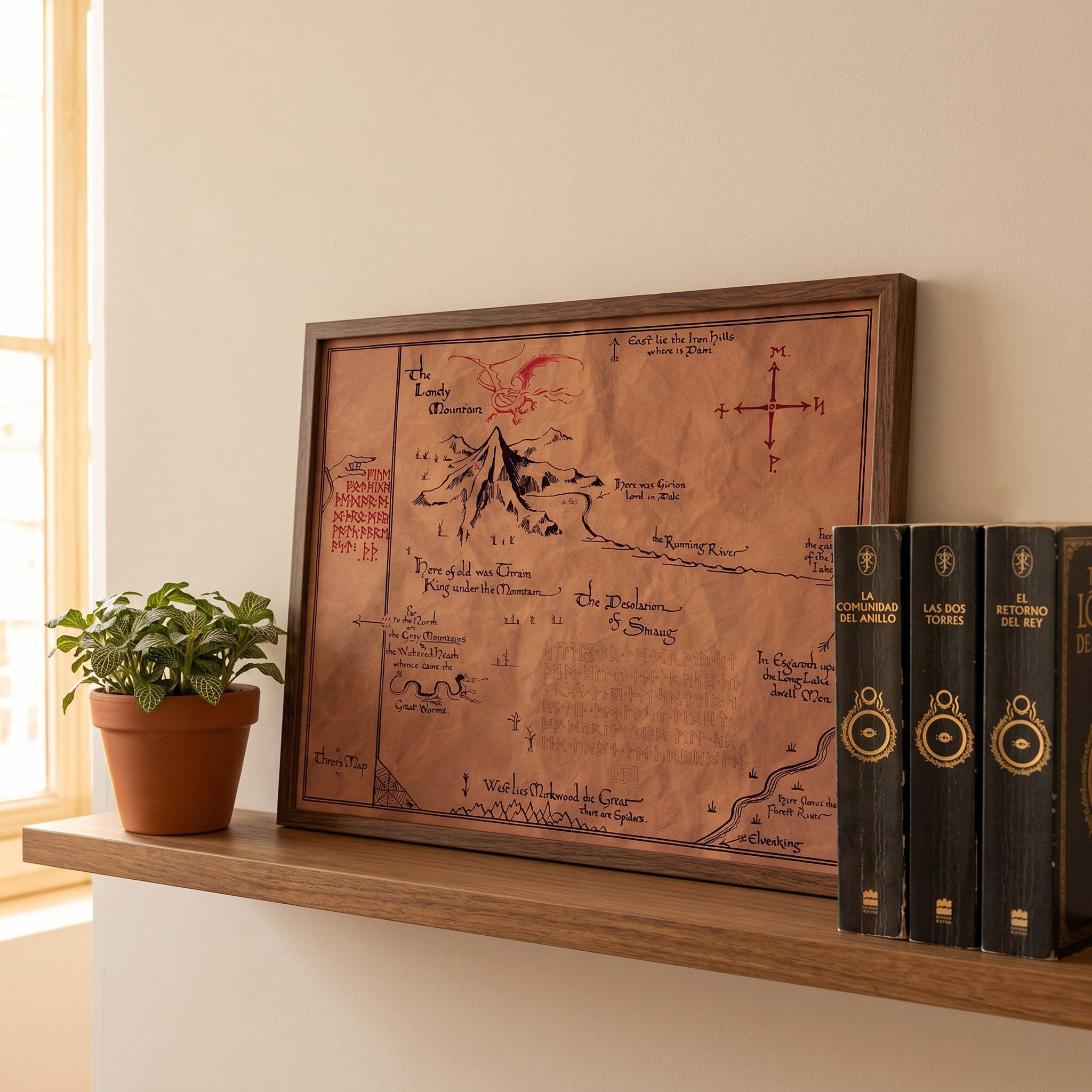 Mapa de Erebor, la montaña solitaria - El Hobbit