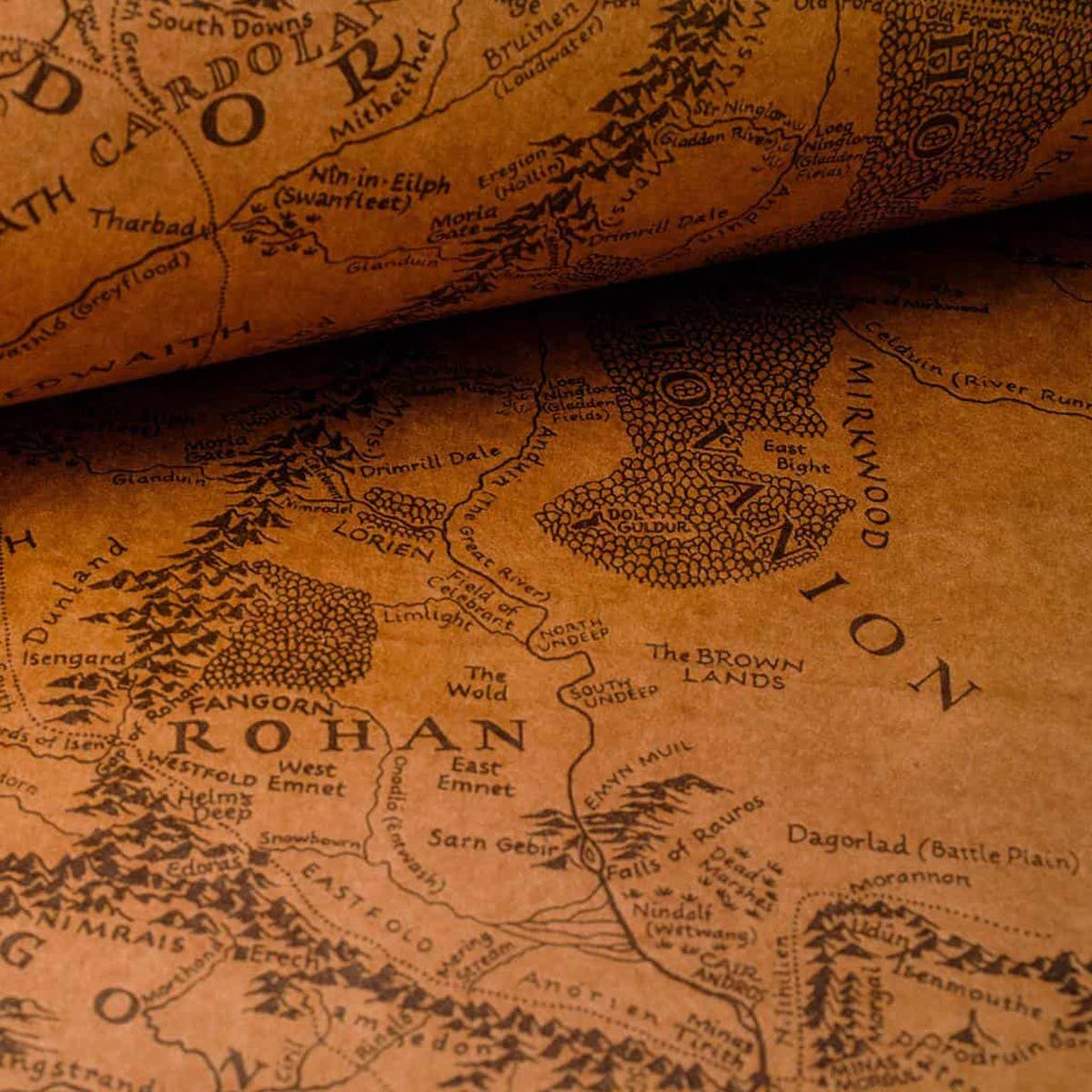 Mapa de la Tierra Media El Señor de los Anillos