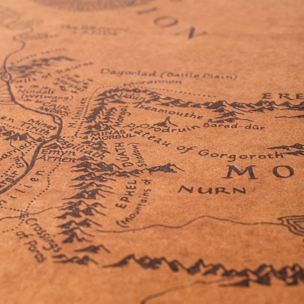 Mapa de la Tierra Media Gondor