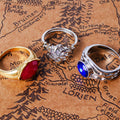 Pack Anillos Élficos de Poder - Nenya, Narya y Vilya - Tierra Media