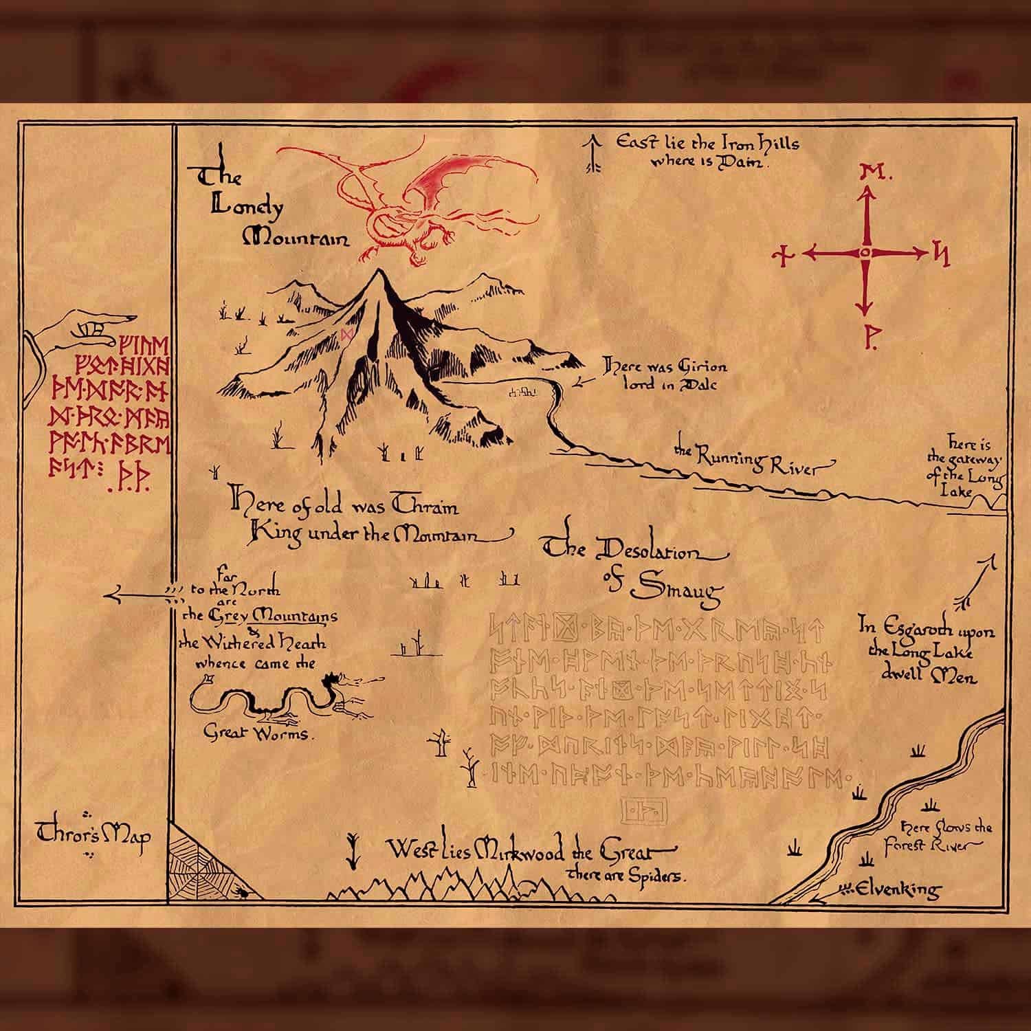 Mapa de erebor - el hobbit