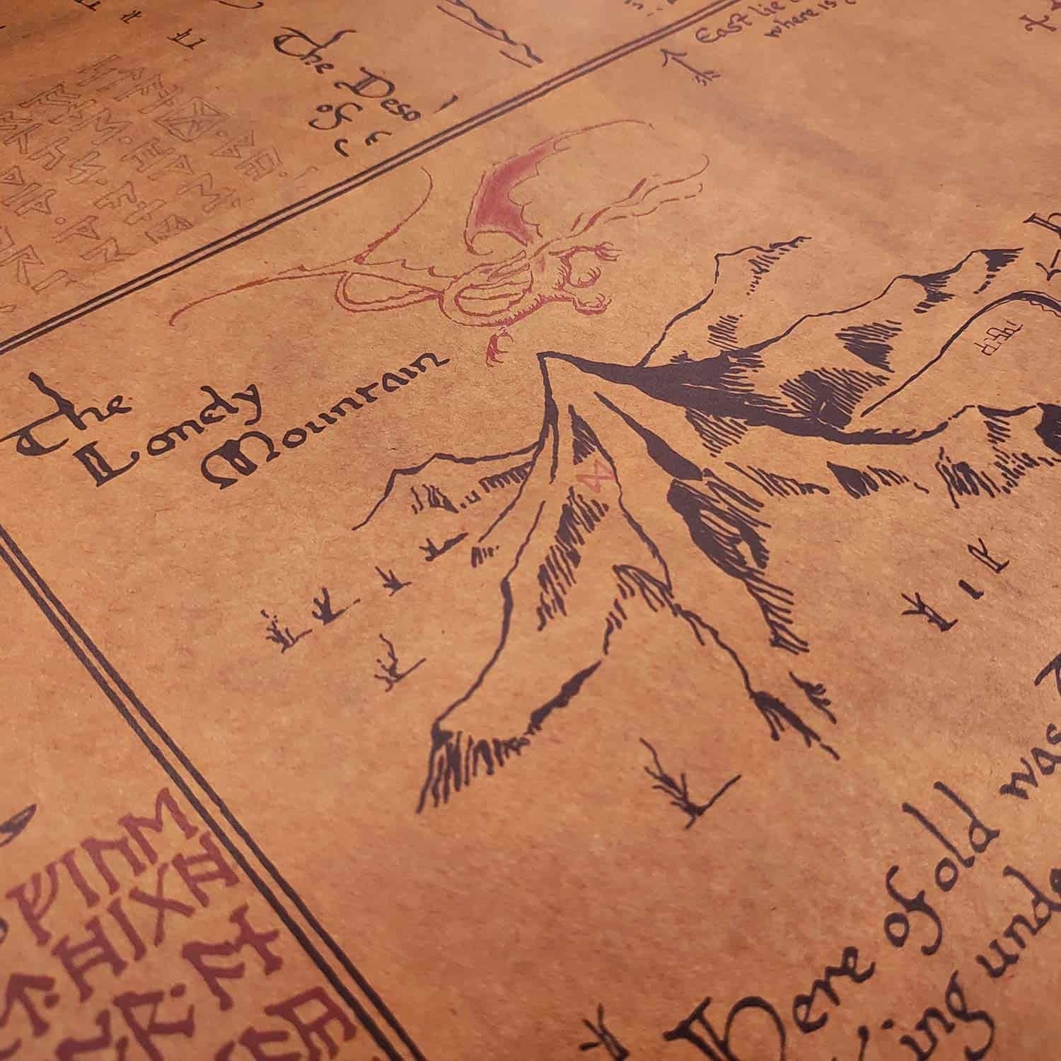 Mapa de erebor - el hobbit
